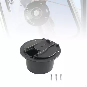 Люк для доступа к электрическому кабелю с винтами для крышки кабеля питания чёрный