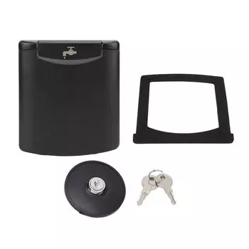 Люк для заливки воды в автофургон с магнитной крышкой и замком, пылезащитный квадратный АБС-пластиковый люк для заливки воды в прицеп