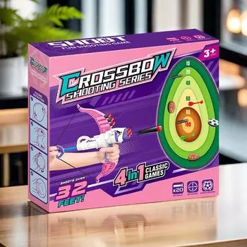 Лук и стрелы игрушечный мягкий пулевой пистолет для стрельбы, мальчики и девочки на открытом воздухе спортивные метательные игрушки 4-12 лет детский подарок