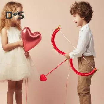 Лук и стрелы Купидона, реквизит, лук в форме сердца, декор для Дня святого Валентина, фотосъемка, сценический костюм, реквизит для выступлений разноцветный