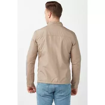 Люк Натуральная Кожа Двустороннее Темно-Синее Мужское Пальто из Тафты