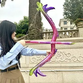 Лук Стрела Крылья Ангела Алюминиевый Фольгированный Шарик Детские Игрушки Украшение на День Защиты Детей Ночной Рынок Вечеринка по Случаю Дня Рождения Маленькие Подарки