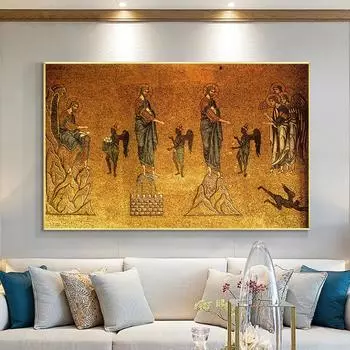 Лука Первое воскресенье Великого поста Бог Настенная печать Искусство Холст Плакат Библейская тема Отречение Картина для гостиной Домашний декор Cuadros 21x30cm No Framed