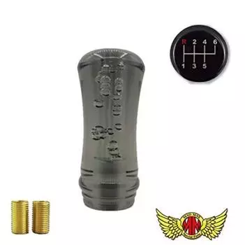 Luke Shift with Conversion for Fuso Best One and Isuzu 07 Elf Low Cab Knob, Foam, 100mm, Smoke, Adapter, Canter, Fighter, Full-Con Fighter,