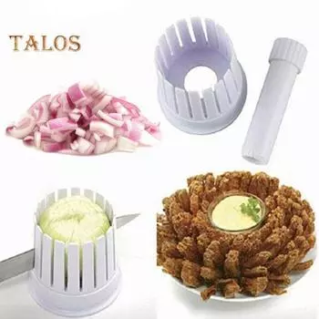 Лукорезка Blossom Maker All-in-One Flower Making Kit Шеф-повар Инструмент для резки лука для томатов и многого другого белый