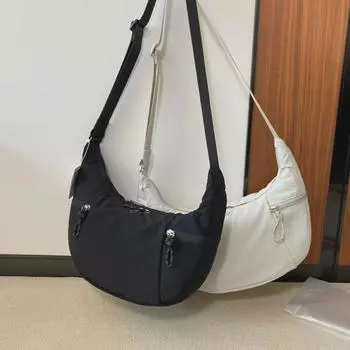 «Lulu 2024 Большая накладная сумка через плечо для круассанов, вместимость 6 л-13 л»