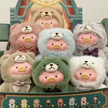 LuLu Pig Винтажный плюшевый игрушечный магазин, глухая коробка, виниловая свинка Lulu Piggy, аниме-фигурка, свинья, косплей, плюшевый кулон, кукла, таинственная коробка, игрушки
