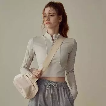 Lulu Women s Half-Zip Sports Jacket: Autumn/Winter Running & Yoga Long Sleeve Top Small