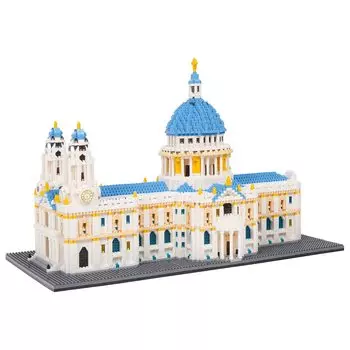 LULUFUN Micro Block Building Toy 3D Puzzle Castle Adult Present Interior Assembly Killing Time Hobby Popular (улица. Павла собор)