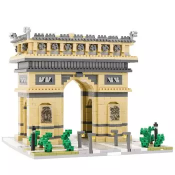 LULUFUN Micro Block Building Toy 3D Puzzle Castle Interior Assembly Killing Time Hobby Дети Взрослый Подарок День Рождения Рождественский Подарок Популярный Arc de