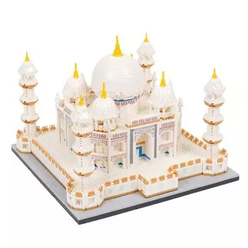 LULUFUN Micro Block Building Toy 3D Puzzle Castle Adult Present Interior Assembly Killing Time Hobby Popular (Тадж-Махал)