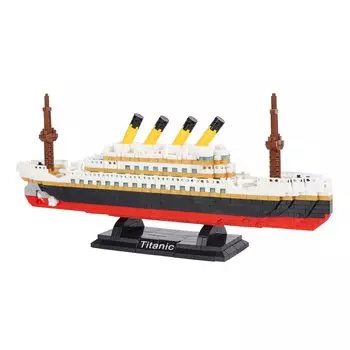 LULUFUN Titanic Micro Block Toy Ship Fune 3D Puzzle Sea Hobby Для взрослых Для детей Titanic Luxury Cruise Ship Model DIY Celebration New Year Gift