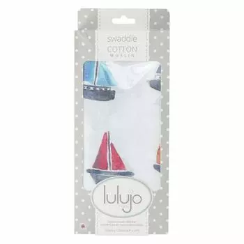 Lulujo Swaddles Хлопковые муслиновые пеленки Хлопок Lulujo (07/Парусник) [элемент]