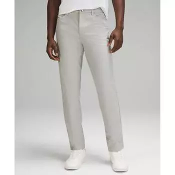 Lululemon Abc Classic Fit 5 Pocket Pant 34l Utilitech Seal Grey 36/34