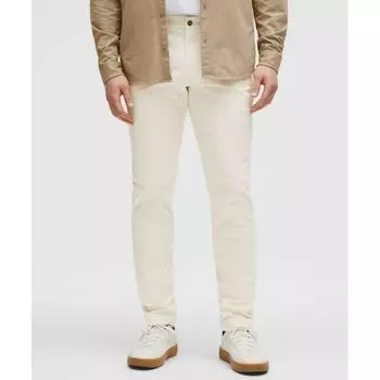 Lululemon Abc Slim Fit Trouser 34l Smooth Twill Light Ivory 40/34