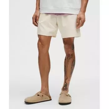 Lululemon Abc Wovenair Pull On Short 7 Светло-слоновая кость L/7