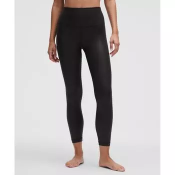 Lululemon Align High Rise Pant 25 Shine Radiate Foil Print Black 18/25