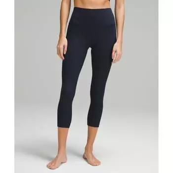Lululemon Align High Rise Ribbed Crop 23 True Navy 8/23