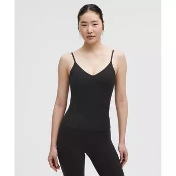 Lululemon Align Waist Length Cami Tank Light Support C D Cup blaCk 8