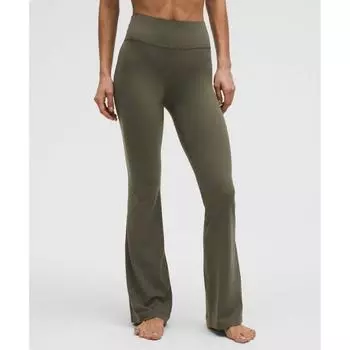 Lululemon Брюки-клеш Groove Nulu High Rise Regular Army Green 8/33
