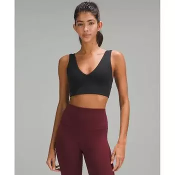 Lululemon Бюстгальтер Align V Neck с легкой поддержкой и чашкой AB, черный 8