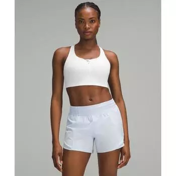 Lululemon Бюстгальтер EnerGy Zip Front с высокой поддержкой и чашками BG, белый 32DDD