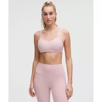 Lululemon Бюстгальтер Like A Cloud RiBBed с легкой поддержкой BC Cup Pink HAze 8