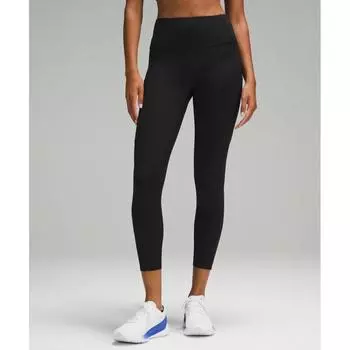 Lululemon Fast And Free High Rise Tight 25 Black 0/25