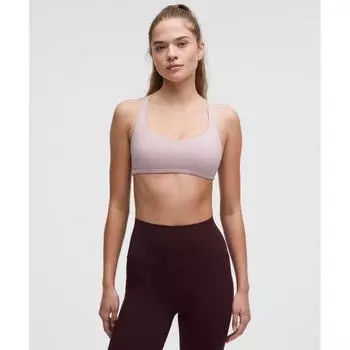Lululemon Free To Be BrA Wild Light Support A B Cup Pink hAze 8