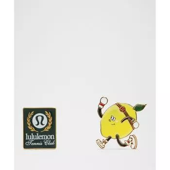 Lululemon Коллекционные значки 2 шт. Alouette Sonic Yellow ONE SIZE