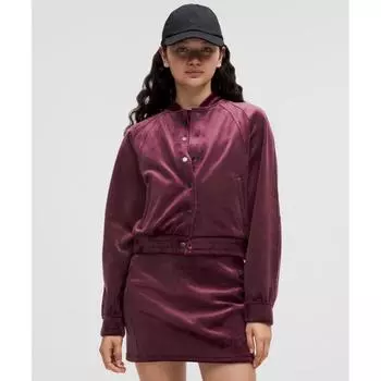 Lululemon Куртка для подводного плавания, бархат, гранатовый XS