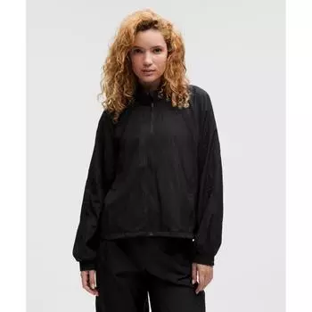 Lululemon Лицензия на поезд Легкая куртка Черный Черный 8