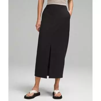 Lululemon Пике макси юбка черная 8