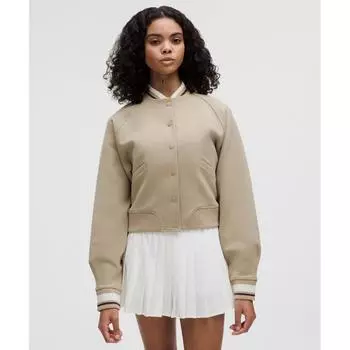 Lululemon Snap Front Collegiate Jacket Sheer Oak XS