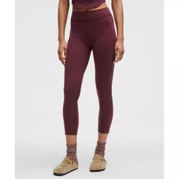 Lululemon Softy Suedey High Rise Tight 25 Garnet Garnet 12/25