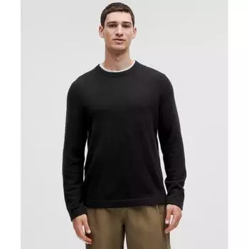 Lululemon Свитер New Venture Cashmere Crewneck, черный M
