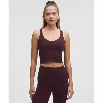 Lululemon Выровняйте верхнюю часть бака, подсветку, поддержку чашки AB Goodnight Plum 6