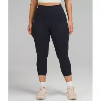 Lululemon Wunder Train Contour Fit High Rise Crop 23 True Navy 2/23