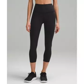 Lululemon Wunder Train High Rise Crop 21 Black 0