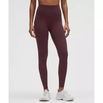 Lululemon Wunder Train High Rise Tight With Pockets 28 Goodnight Plum 4/28
