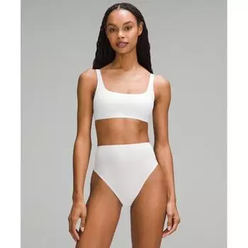 Lululemon WunDermost Ultra Soft Nulu Scoop Neck BrAlette чашки AD Белый 8