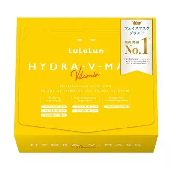 Lululun Hydra V Face Mask - увлажняющие тканевые маски, упаковка из 28 штук для увлажнения