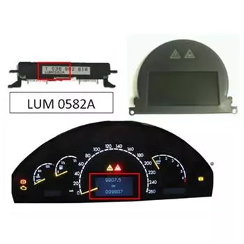 LUM0582A ЖК-экран спидометра для Mercedes S/CL Class W220 W215 приборная панель 1998-2005