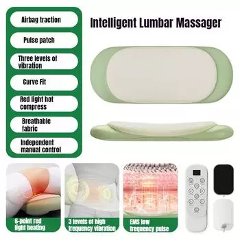 Lumbar Vertebra Lift Massager Pulse Heat Compress to Improve Waist Curvature Massager UK