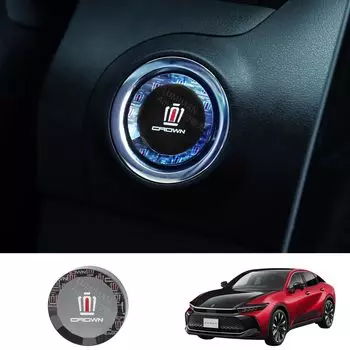 LUMIMAN Toyota Crown 30 Series Car Push Start Switch Crystal Engine Start Cover Крышка кнопки запуска Крышка внутренних деталей Нарядный эксклюзивный стиль Crystal Style