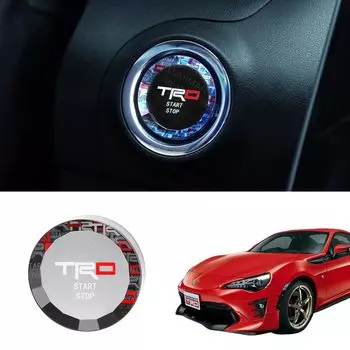 LUMIMAN Toyota TRD новый автомобильный кнопочный переключатель запуска двигателя крышка кнопки запуска крышка салона нарядный кристальный стиль эксклюзивный дизайн