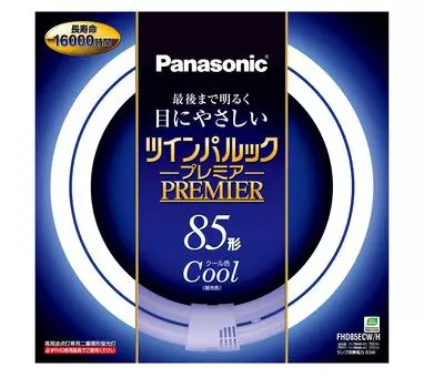 Люминесцентная лампа Panasonic с двойным кольцом Twin Pal Look Premier 85 Тип GU10q Base Холодный цвет FHD85ECWH (FHD)