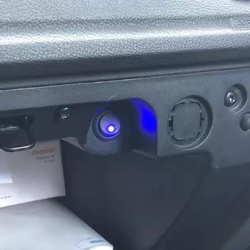 Люминесцентные тумблеры водонепроницаемые 5 шт./компл. круглый кулисный точечный переключатель 12 В ВКЛ/ВЫКЛ светодиодный автомобильный кнопочный переключатель