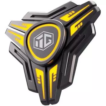 Luminous Fingertip Gyro Set EDC Fidget Toys Metal Hand Spinner Children Male Stress Relief оранжевый