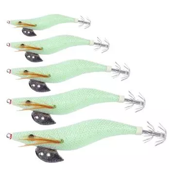 Светящаяся рыболовная приманка с двухслойными крючками. Приманки «Осьминог». Имитация дерева. Креветка. 10.3cm